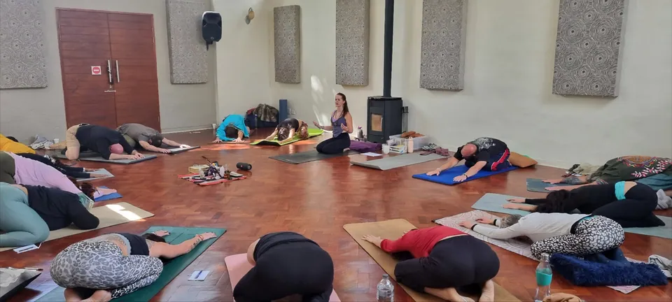 Yoga session at Windrush Studio